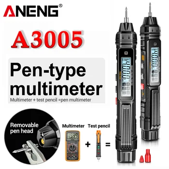 ANENG A3005 Цифровой Мультиметр Pen Type 4000 Отсчетов Профессиональный Измеритель Бесконтактного Автоматического Напряжения Переменного/Постоянного Тока, Омный Тестер Диодов Для Инструмента