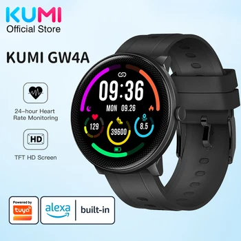 Смарт-часы KUMI GW4A с экраном TFT HD, более 20 спортивных режимов, фитнес-монитор артериального давления, водонепроницаемый IP68 для ios Android