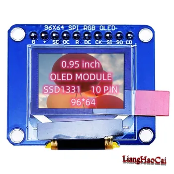 Большим спросом пользуется Oled LCD с диагональю 0,95 дюйма, Полноцветный HD OLED Модуль SSD1331, Приводы с Последовательным портом SPI, Экран 96X64
