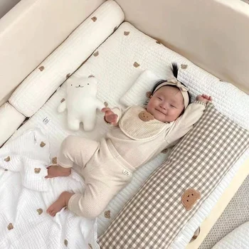 Детская подушка для новорожденных Подушка для спинки с изображением медвежонка Идеально подходит для новорожденных и малышей ясельного возраста