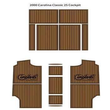 2000 Carolina Classic 25-дюймовая подушка для кокпита, коврик для пола на палубе из искусственного тикового дерева EVA, покрытый искусственной пеной