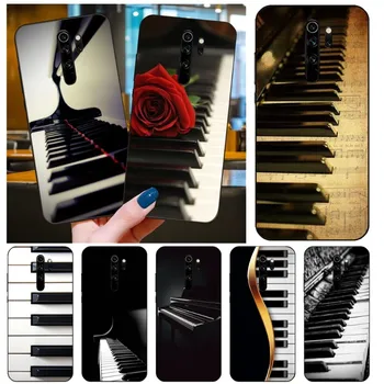 Клавиши Пианино Музыкальный Чехол Для Телефона Xiaomi Redmi Note 11 10 9T 8 7 Pro Redmi 10 9 9A 9C 8 7 6 Мягкая Черная Крышка Телефона