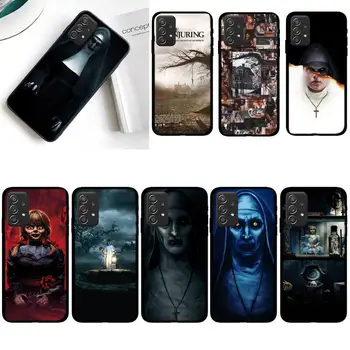 Чехол для телефона Horror Face Valak Conjuring 2 Для Samsung Galaxy A02 A12 A21 A22 A32 A41 A42 A51 A71 A72 В виде Ракушки