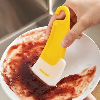 Кухонный скребок 1Шт Для очистки масляных пятен Силиконовая Лопатка Гаджеты Для чистки грязной кастрюли Инструменты для мытья посуды Скребок Кухонные принадлежности