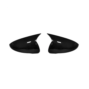 1 пара накладок на зеркало заднего вида для Kia Forte K3 Cerato 2019-2023, Модифицированная наклейка в виде бычьего рога, ярко-черная