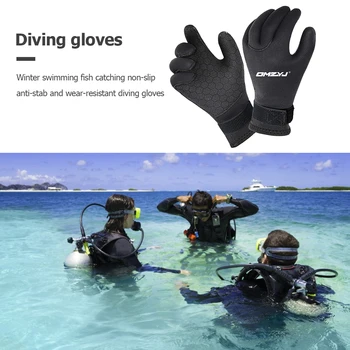 Зимние перчатки для подводного плавания из неопрена 5 мм для мужчин, принадлежности для подводного плавания и водных видов спорта