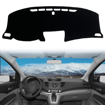 Коврик для приборной панели, солнцезащитная накладка для Honda CRV CR-V 2012-2016, Черная Внутренняя приборная панель автомобиля с левым рулем