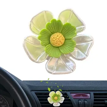 Зажимы для воздухоотвода в виде цветка в автомобиле, Автомобильный Ароматизатор, Автомобильный Ароматический диффузор, Цветная розетка кондиционера в салоне автомобиля