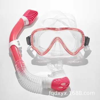 Полностью сухие очки для дайвинга, набор детских дыхательных трубок, маска для подводного плавания, противотуманные силиконовые мужские и женские очки для дайвинга