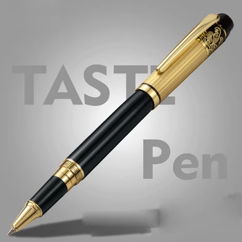 Высококачественная Цельнометаллическая Фирменная Роликовая Шариковая ручка для офисных деловых мужчин Фирменная Ручка для письма Купить 2 Отправить подарок