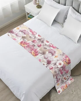 Весенний Акварельный цветок, покрывала из ромашки, покрывало с флагом, шарф для домашнего декора отеля, постельное белье, покрывало для кровати размера 
