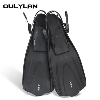 Oulylan Adult Flexible Comfort TPR Нескользящие Плавники Для Дайвинга Резиновые Ласты Для Подводного Плавания, Ласты Для Плавания, Пляжная Обувь Для Водных Видов спорта