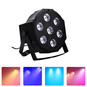 Светодиодная лампа высокой яркости Par Light 28 Вт RGB сценический свет DMX Контроллер, диджейское оборудование, активированный звук дискотеки для вечеринки на Хэллоуин, День рождения