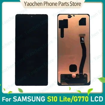 OLED-Дисплей Для Samsung Galaxy S10 Lite SM-G770F/DS SM-G770F Замена ЖК-дисплея с Сенсорным Экраном и Цифровым Преобразователем в сборе