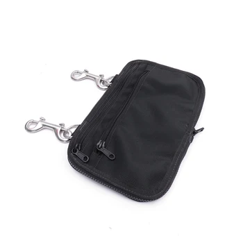 Сумка для хранения, боковая сумка, черный, 1 предмет, карман для хранения для подводного плавания 25*15*8 см с застежкой-крючком, высокое качество