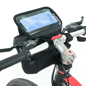 Нейлоновая велосипедная подвесная сумка большой емкости, переносная передняя трубка, велосипедная сумка, держатель мобильного телефона для горных дорожных велосипедов, скутера