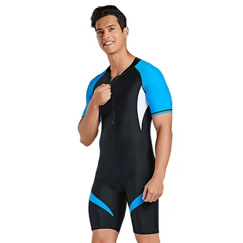 Костюм для дайвинга и серфинга, Тонкая цельная одежда для защиты от подводного плавания с коротким рукавом, быстросохнущая дышащая резинка для водных видов спорта