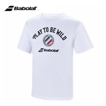 Летняя дышащая мужская футболка с коротким рукавом Exercise Babolat Tee футболки-поло