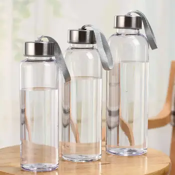 300/400/500 МЛ Портативный пластиковый стакан для воды, бутылка для питья, Спорт на открытом воздухе, Прозрачные бутылки для воды для ежедневного использования