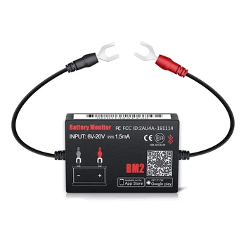 Bluetooth BM2 12V Battery Monitor Автомобильный анализатор заряда аккумулятора Тестовый инструмент диагностики аккумулятора для телефона Android IOS