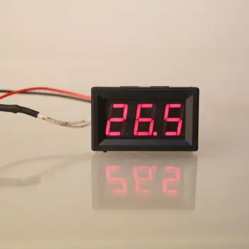 67JE Цифровой светодиодный термометр 12V 24V Измеритель температуры K-тип термопары Тестер