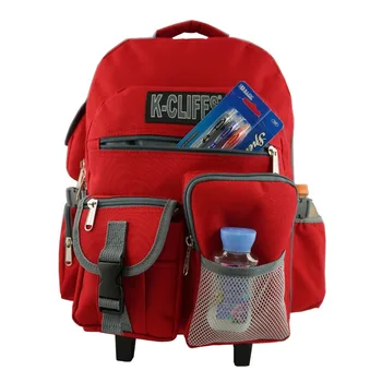 Школьный рюкзак на колесиках, сумка для книг, сверхпрочная сумка с множеством карманов