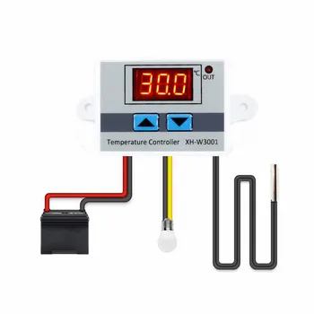 XH-W3001 Цифровой контроль температуры микрокомпьютерный переключатель термостата Термометр Новый терморегулятор 12/24/220 В