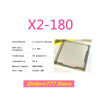 Новый импортный оригинальный X2-180 180 процессор 2 ядра 4 потока 2,4 ГГц 65 Вт 45 нм DDR3 R4 гарантия качества AM3