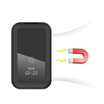 Мини-GPS-локатор GF-22 с трекером в режиме реального времени, бесплатная установка с сильным магнитным устройством отслеживания с защитой от потери для автомобиля мотоцикла