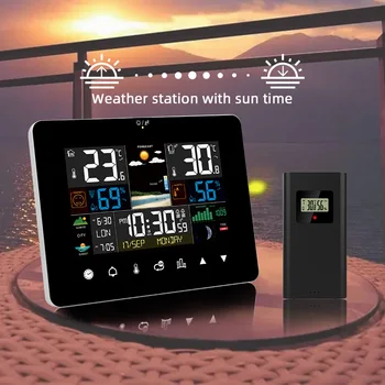 Цифровой экранный будильник Метеостанция Датчик температуры С электронным термометром Датчик прогноза погоды Барометр