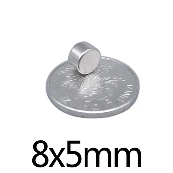 50/100/200 шт 8x5 мм NdFeB Мини Маленькие круглые Магниты 8 мм x 5 мм Холодильник N35 Неодимовый Магнит Диаметром 8x5 мм Постоянные Магниты 8*5