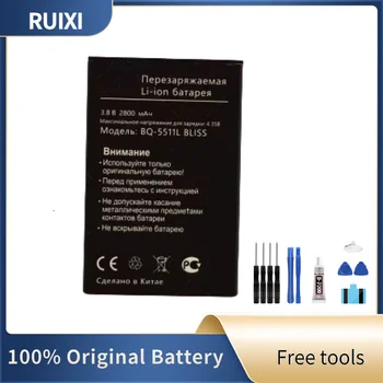 RUIXI Оригинальный Сменный Аккумулятор 2800 мАч BQ-5511L Для мобильных телефонов BQ BQ-5511L BLISS + Бесплатные Инструменты