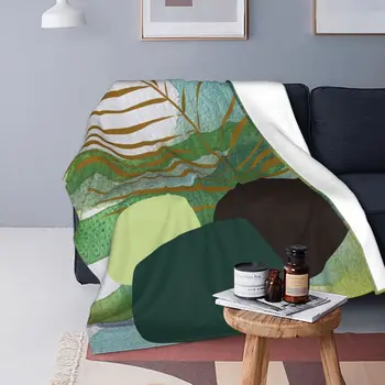 Ультрамягкое одеяло из микрофлиса Green Garden Современная переносная гостиная в разных стилях