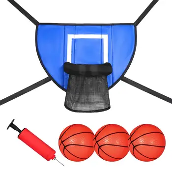 Баскетбольное кольцо для батута с баскетбольным насосом Легкий плинтус