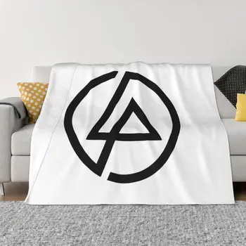 Вязаные одеяла с логотипом Linkinpark, Фланелевые Одеяла в стиле Альтернативного Рока, теплые Пледы для автомобиля, диван, Одеяло для спальни